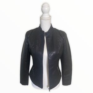 Black Vegan Leather Jacket